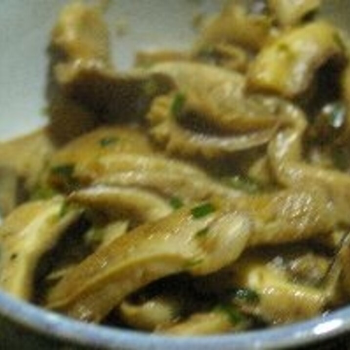 椎茸のピリカラ生姜醤油煮